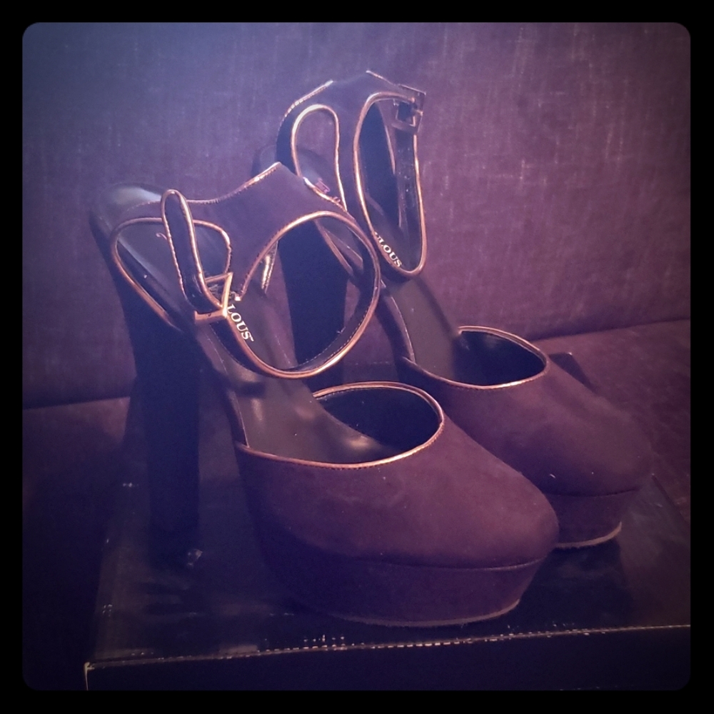 Platform Black Heels